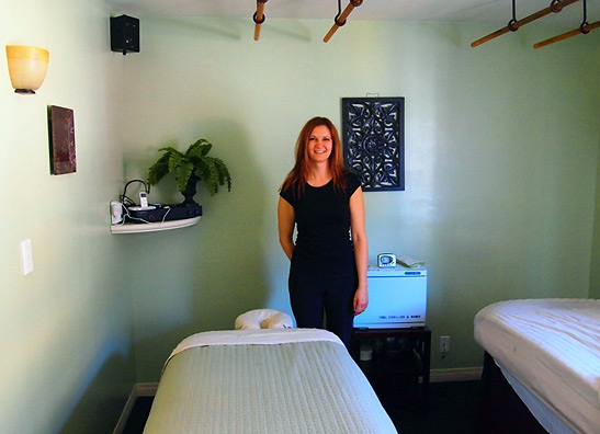 massage room at the Catalina Sea Spa