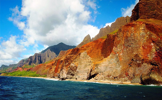 a view of the Napali Coast, Kauai