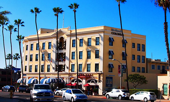 the Grand Colonial Hotel in La Jolla
