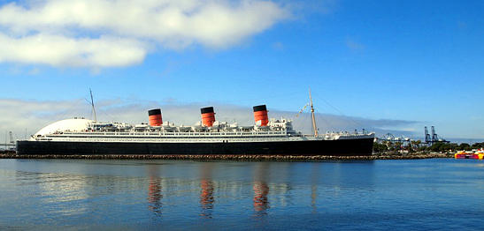 the Queen Mary at the Port of Long Beach