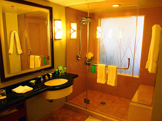 bathroom at writer's suite, Morongo Casino Resort & Spa