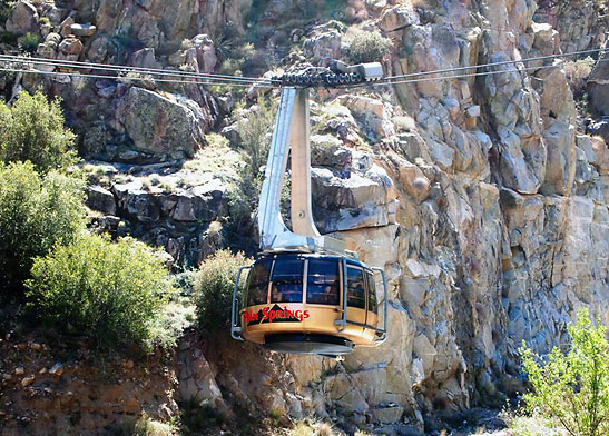 a tram car of the Palm Springs Aerial Tram