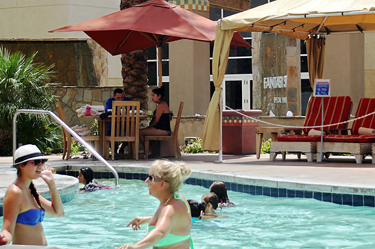the 103-ft resort pool at Fantasy Springs