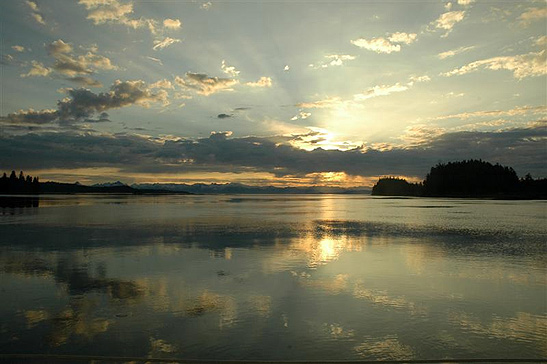 sunset in Alaska
