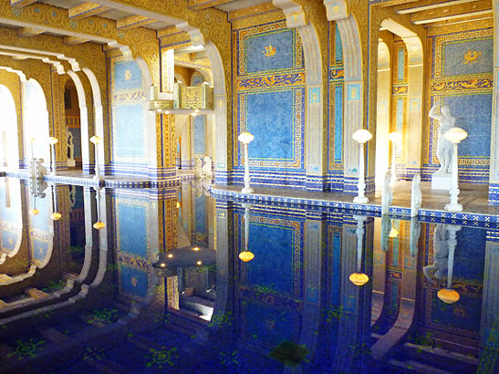 the indoor pool at the Hearst Castle, Cambria