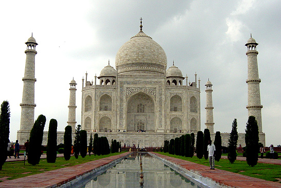 the Taj Mahal in Agra, India
