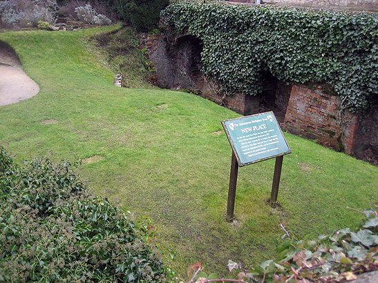 place where Shakespeare's house used to be