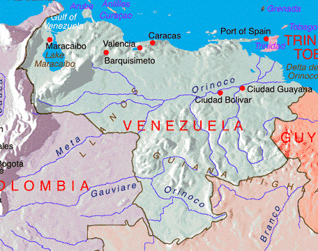location map of Maracaibo