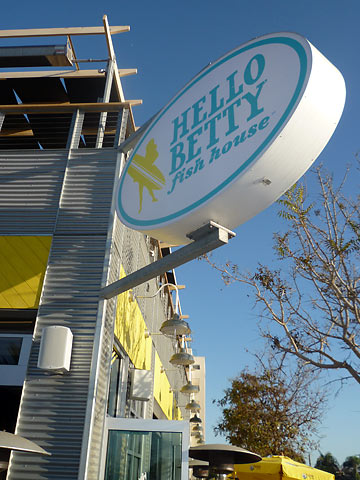 Hello Betty Fish House sign