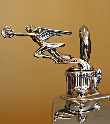 automotive hood ornament at the Murphy Auto Museum, Oxnard