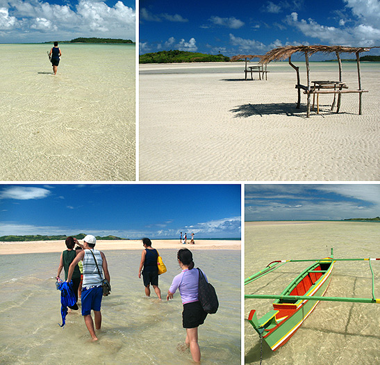 pictures of Manlawi sand bar and Cotivas island