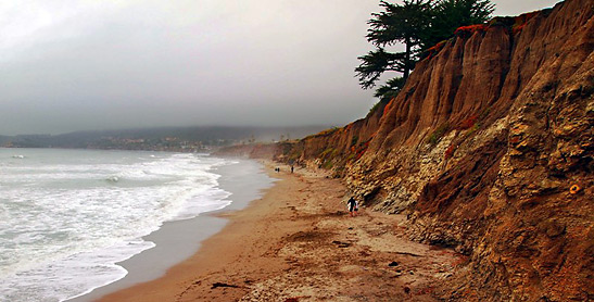 rocky, sandy Shell Beach