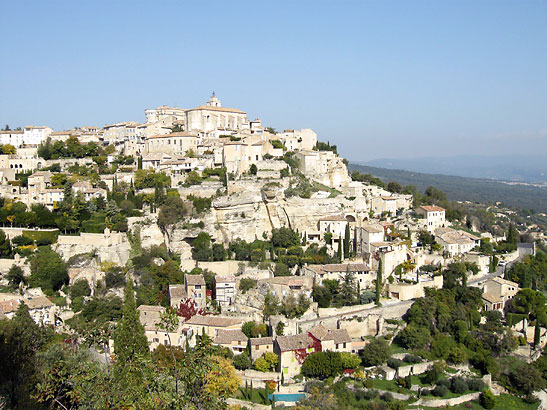 the medieval town in the village of Viviers, France