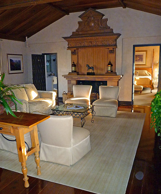 a suite at the Mission Inn Hotel showing visible orbs