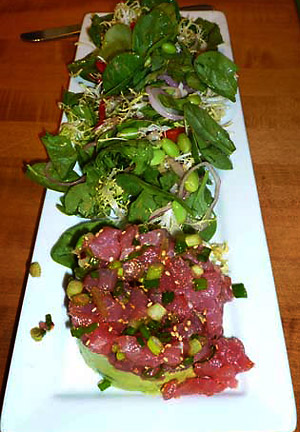 the Ahi Tartare & Avocado at Sammy's