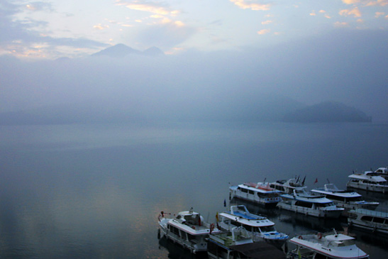 boats at the Sun Moon Lake, Taiwan