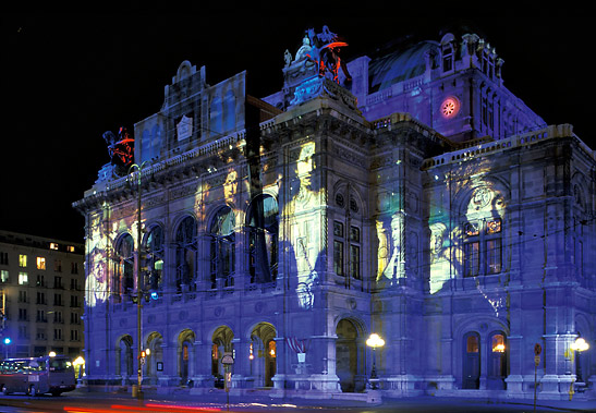 Vienna State Opera at night