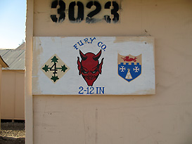 US Army unit logo at Jalalabad