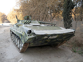 Soviet-era BMP1 infantry fighting vehicle