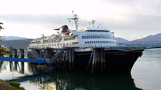 the Columbia, one of the Alaska Marine Highway ships