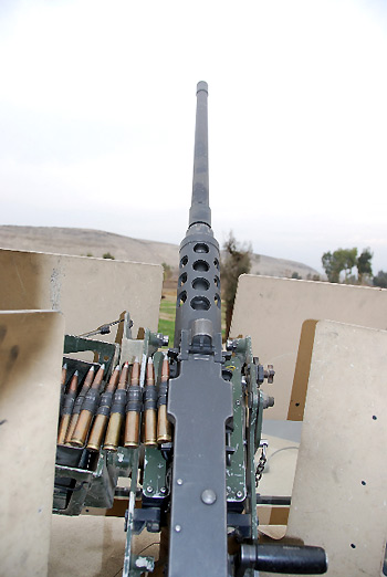 0.50 cal. machine gun mounted on US Army vehicle, Afghanistan