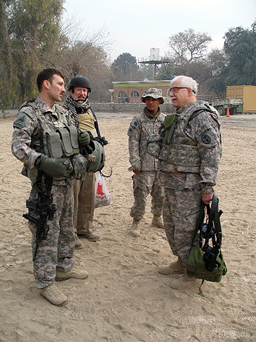 Col. Oatfield, Dave Disi and George Roemer of USAID