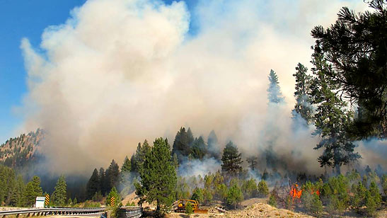 backburn started near Atlanta, Idaho