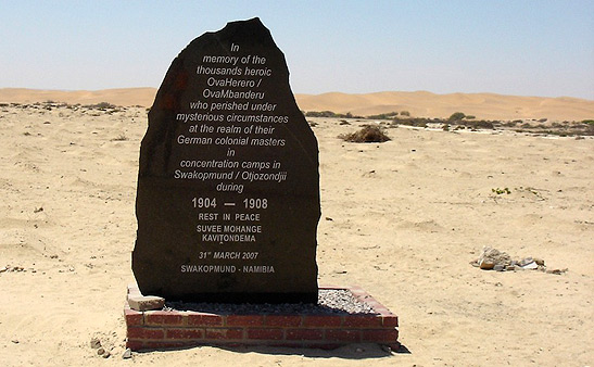 a memorial to Herero peopl who died in the Swakopmund concentration camps
