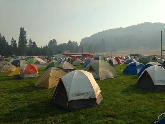 Riddle spike camp in Southern Oregon