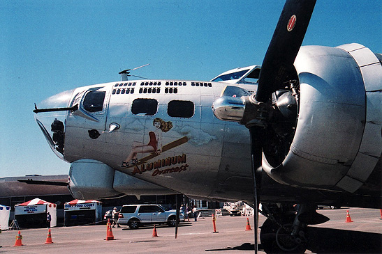 nose art on restored B17