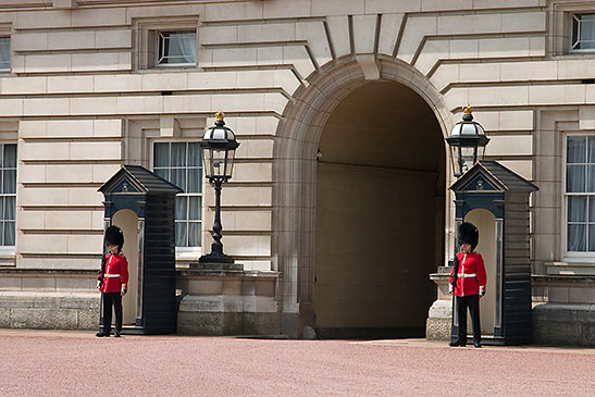 exit out of Buckingham Palace