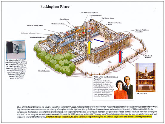 schematic drawing of Buckingham Palace