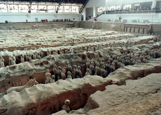 Terra Cota warriors from the Qin Dynasty