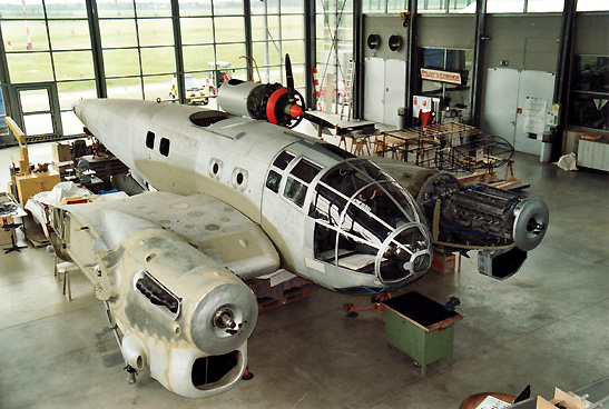 partially restored Heinkel 111