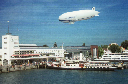 an airship coming in to land