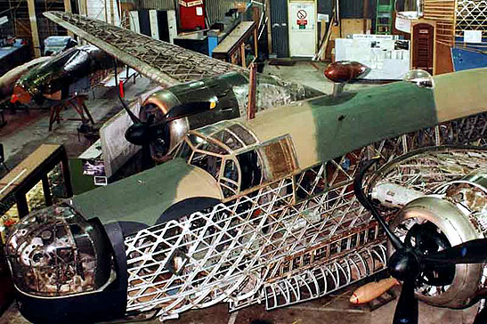 restoring the Weelington bomber of Loch Ness