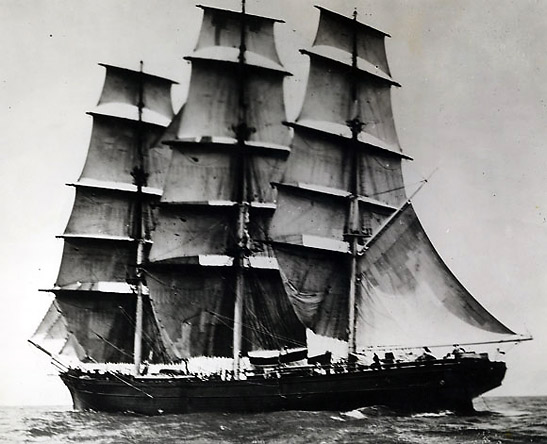 old picture of the Cutty Sark