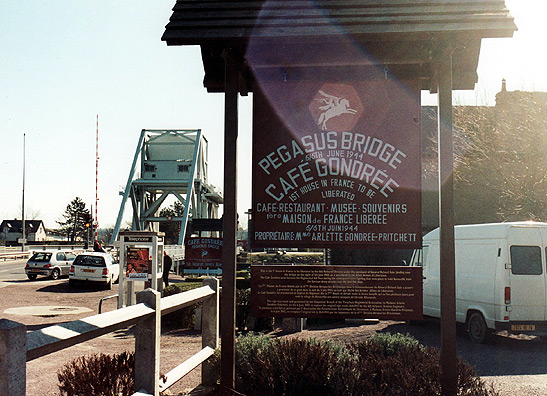 Pegasus Bridge at present and cafe