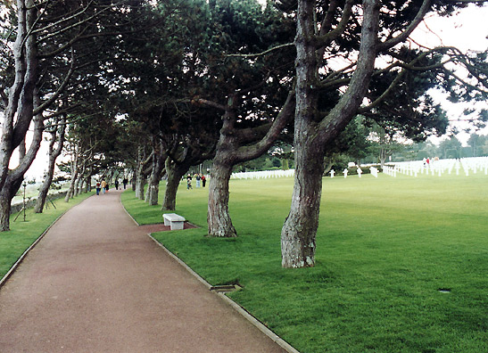 US military cemetery in Normandy