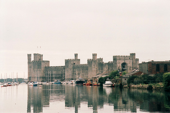 Carnarvon Castle and adjoining lake