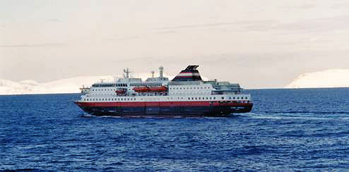 a Hurtigruten cruise ship