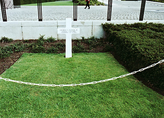 grave of U.S. Gen. George S. Patton, Luxembourg American Cemetery, Hamm, Luxembourg