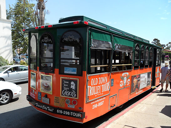 Old Town Trolley Tour bus, San Diego