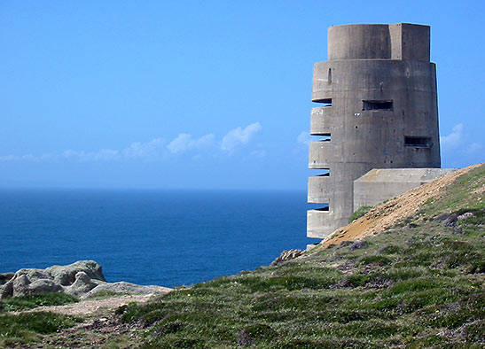 WW2 German machine gun tower in Guernsey, Channel Islands