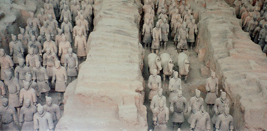 Terra Cotta Warriors in Xian, China
