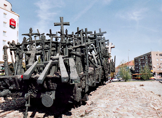 monument in Central Warsaw to Poles deported to the Russian Gulags