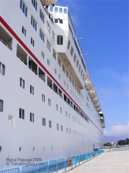 Carnival Paradise moored at Long Beach