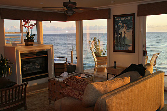 a room at the Sunset Cove Villas overlooking the ocean