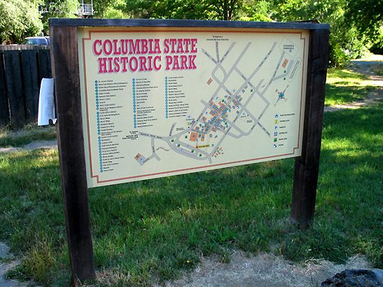 Columbia State Historic Park sign