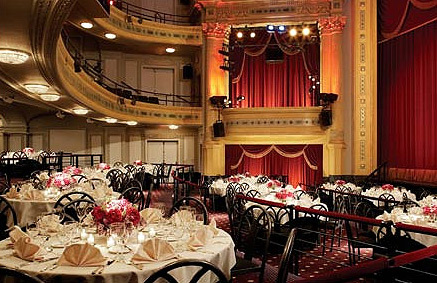 the lobby of the Millennium Broadway Hotel, New York